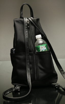Back View of 727 Fabric Backpack Purse